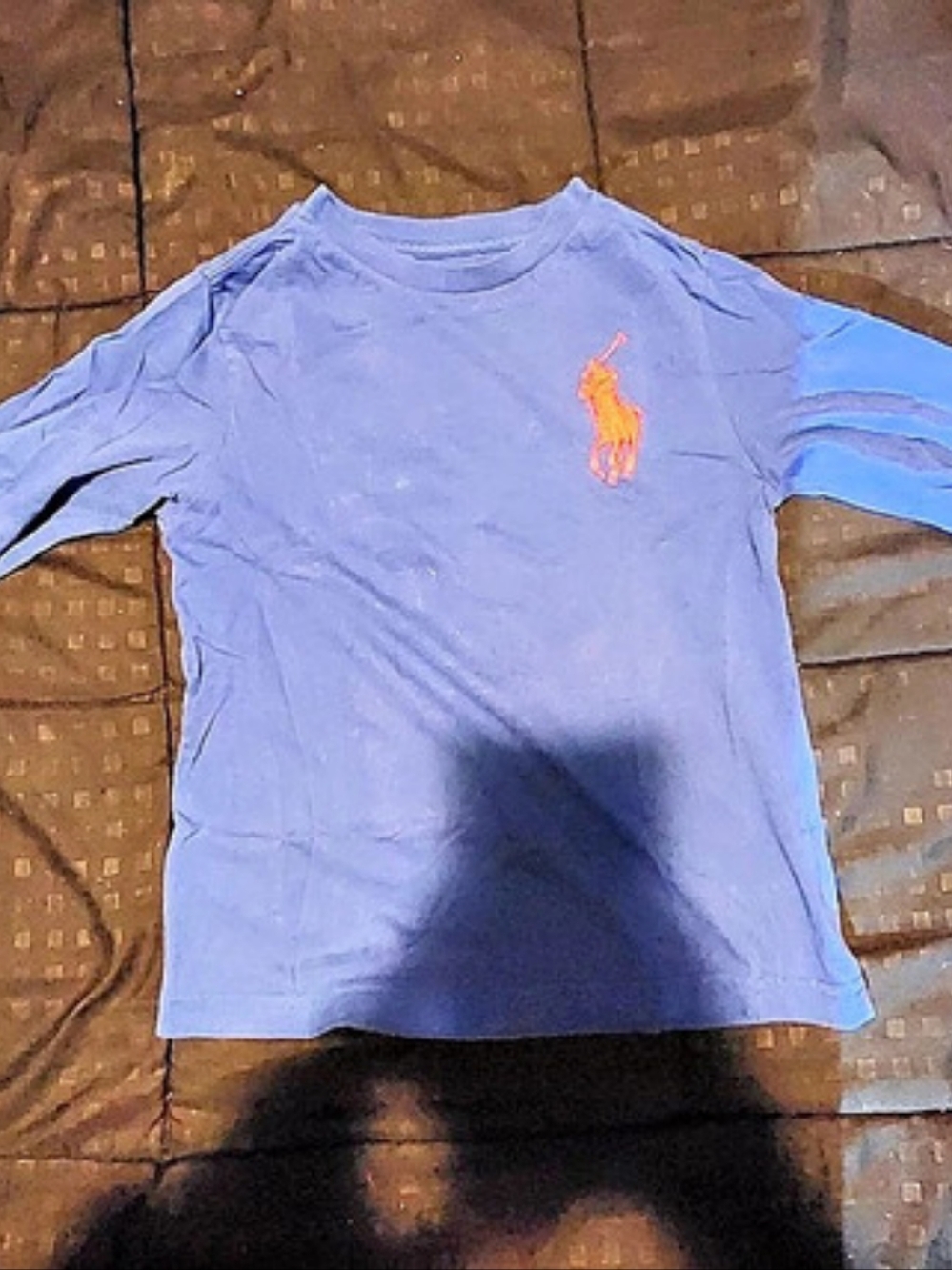 Polo Ralph Lauren long sleeve rugby shirt Boys Size 6 Long Sleeve Blue Shirt